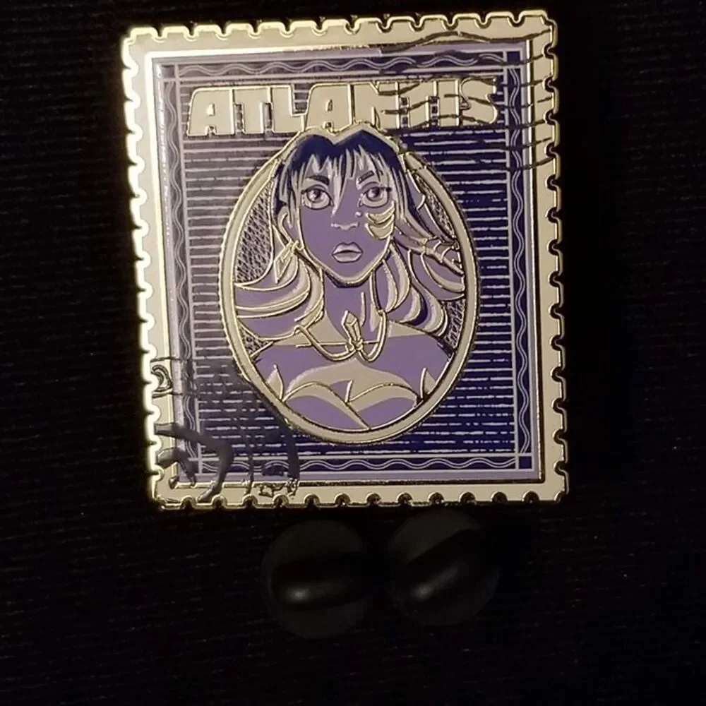 Disney Atlantis Kida Stamp Pin Y2K Film Stamp Mystery Blind Box Warrior Princess